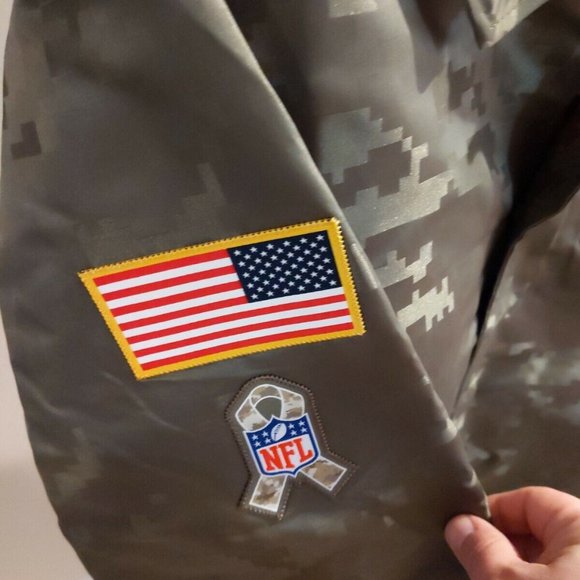2019 Chicago Bears Nike Salute to Service Jacket ON FIELD Large NWT Repel Camo - Picture 2 of 8